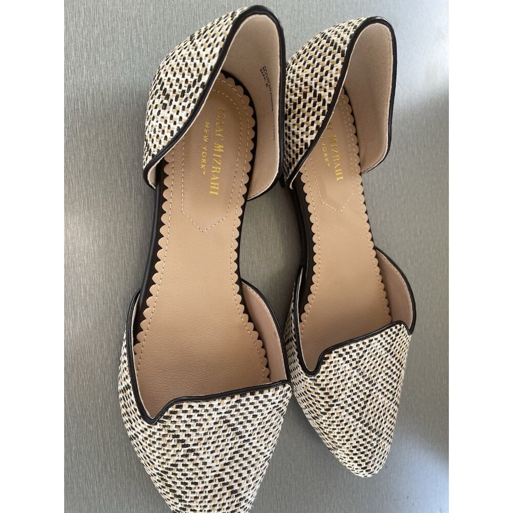 ISSAC MIZRAHI Women's Pointed Flats Size 8 Preppy Career Office Shoes - Picture 6 of 13
